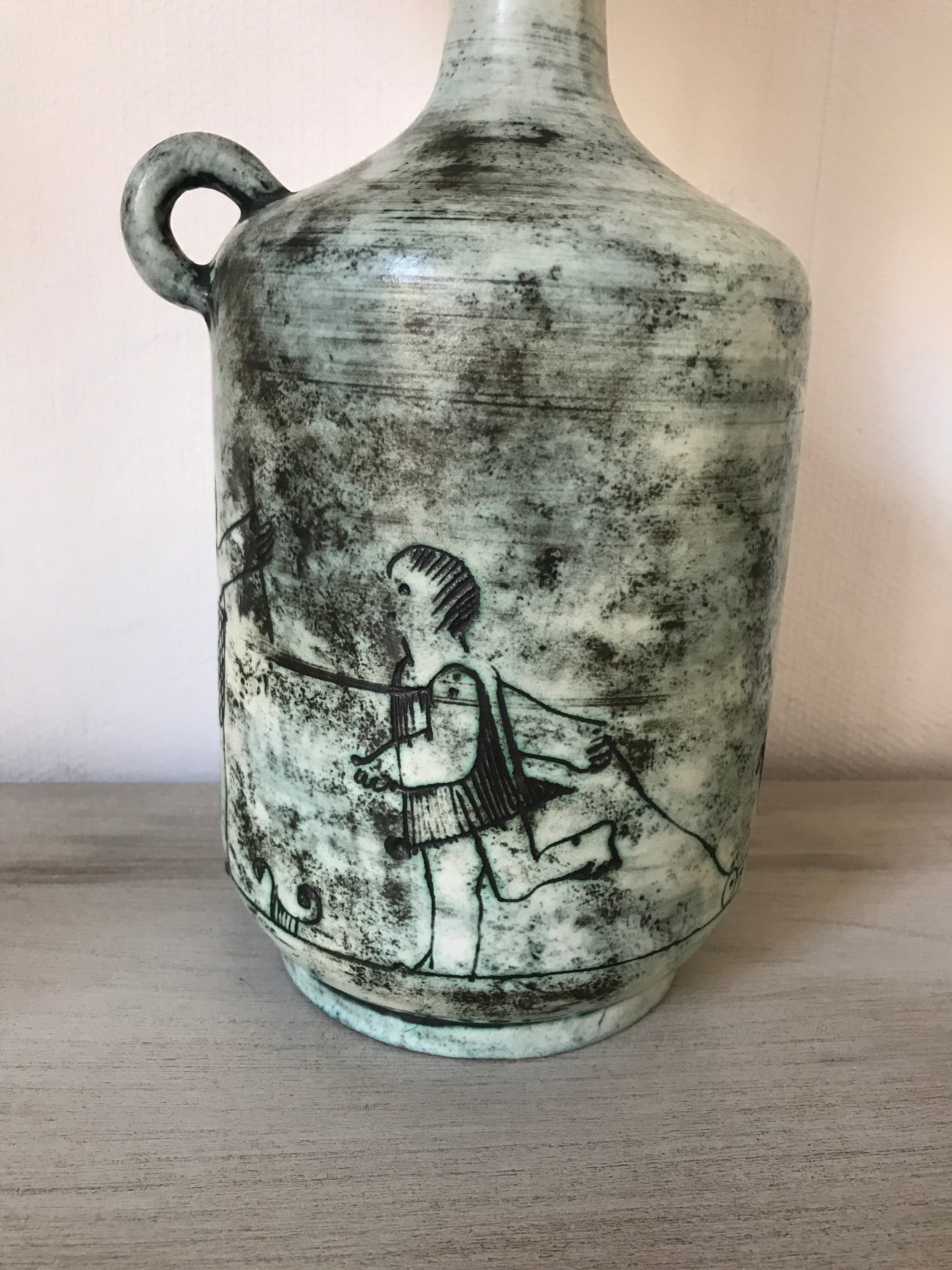 Jacques Blin lamp signed "J Blin" 1950