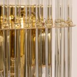 Pairs of wonderful wall lights with crystal rods, Italy, 1970s.