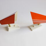 Orange wall sconces by J. J. M. Hoogervorst for Anvia, 1960s