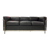 Canapé LC2 3-seater Le Corbusier, Charlotte Perriand Cassina