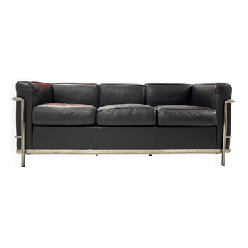 Canapé LC2 3-seater Le Corbusier, Charlotte Perriand Cassina