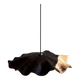 Very large wavy flat leaf suspension in smooth teak D:60
