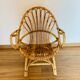 Pair of adult rattan armchairs
