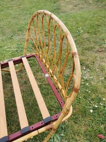 Rattan basket bed or bench