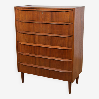 Commode Mid-Century en Teck, Danemark, 1960s