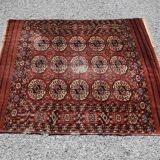 Tapis ancien Boukhara Turkmène : 0.95 x 1.10 Mètres