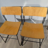 Set of 4 vintage "sultana" chairs