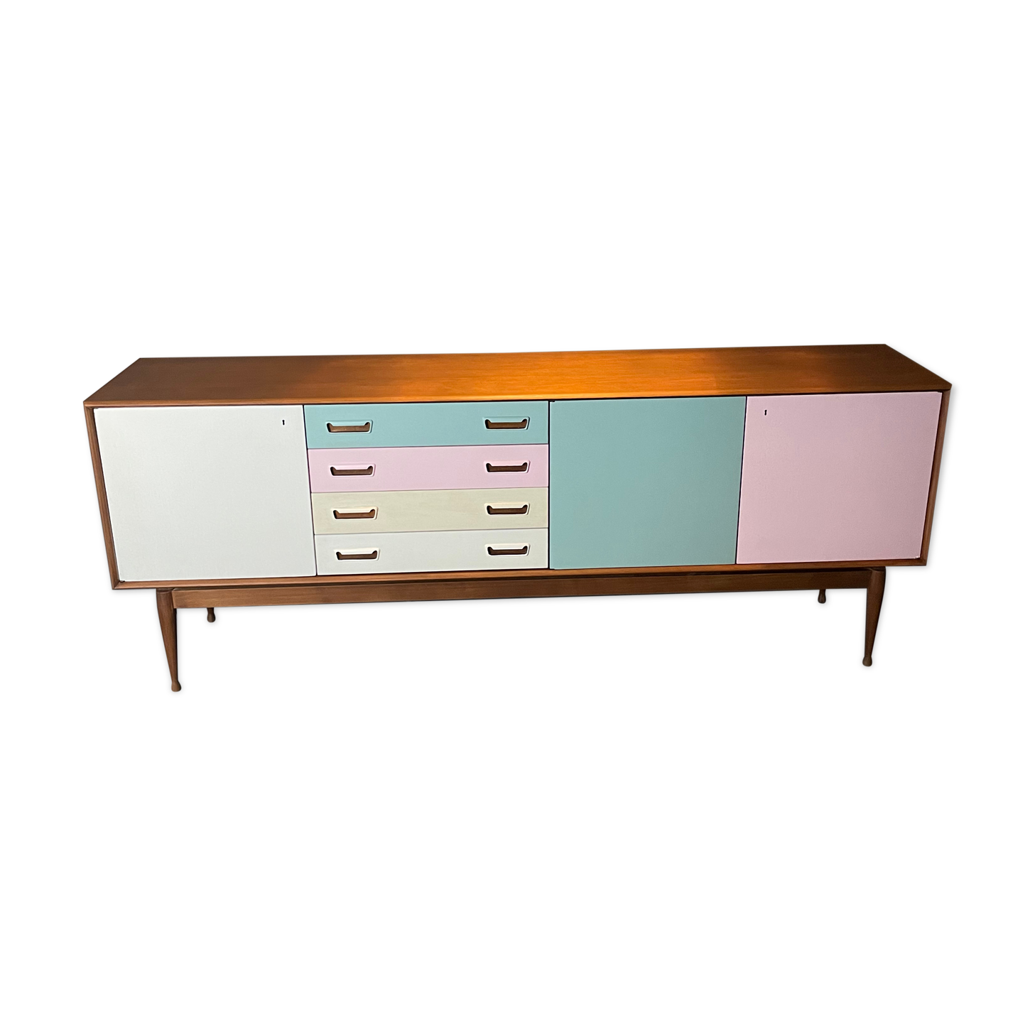 Scandinavian teak enfilade "Ice Cream"