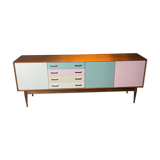 Scandinavian teak enfilade "Ice Cream"
