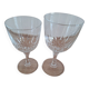12 crystal glasses from Arques in 2 different sizes.