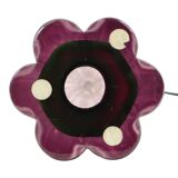 Purple Crystal Table Lamp Val Saint Lambert 1960s