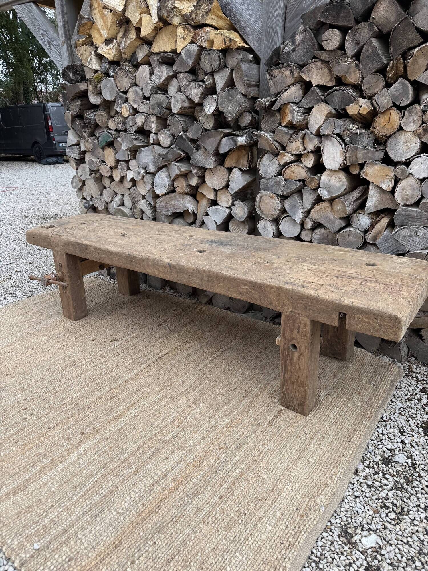 low carpenter's bench / TV stand bench