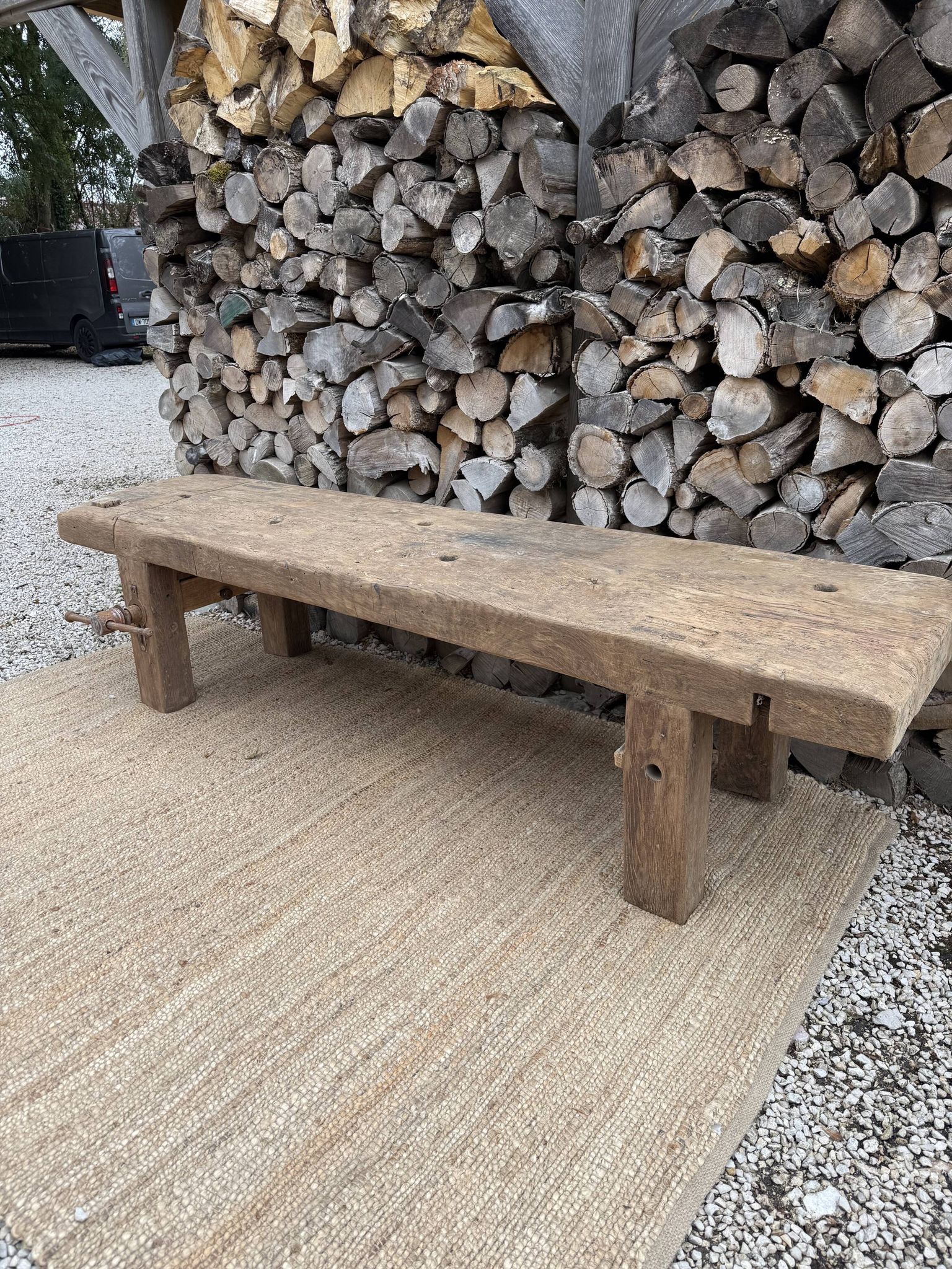 low carpenter's bench / TV cabinet bench