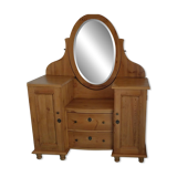 Antique Scandinavian chest of drawers made of solid pine.