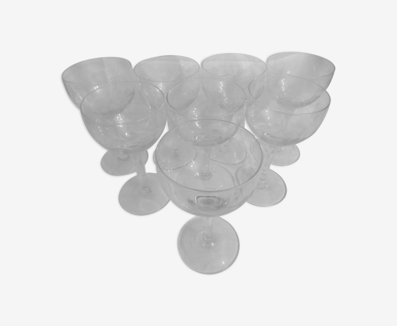 Lot de 8 verres à vin