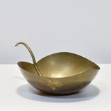 Empty brass leaf pocket