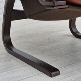 1970s, Scandinavian design, lounge chair, original very good condition, brown leather.