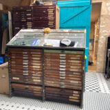 Meuble imprimerie ancien