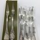 6 Christofle snail forks, Marly model, silver metal