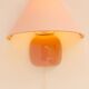 Vintage IKEA 80s sconce. A wall mounted lamp classic semi-round in pink