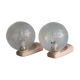 Set of 2 wall lamps, Germany of the 1970s.