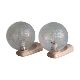Set of 2 wall lamps, Germany of the 1970s.