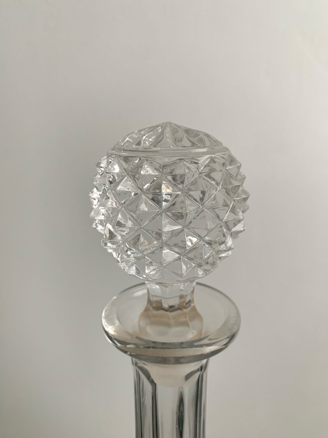 Carafe en cristal vintage