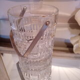 Molded glass ice bucket