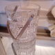 Molded glass ice bucket