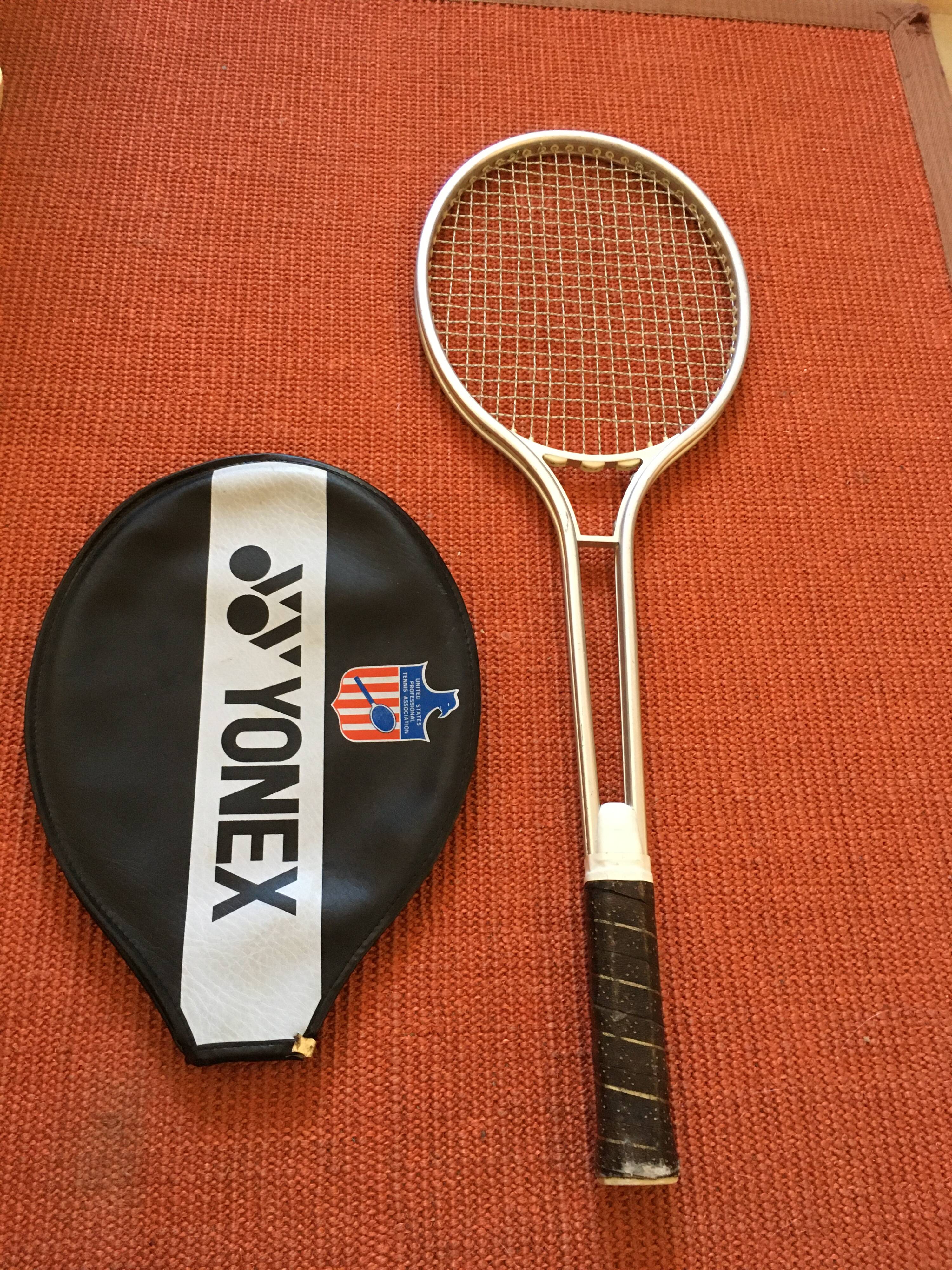 Vintage tennis racket.