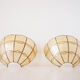 Paire d'appliques en nacre coquillage