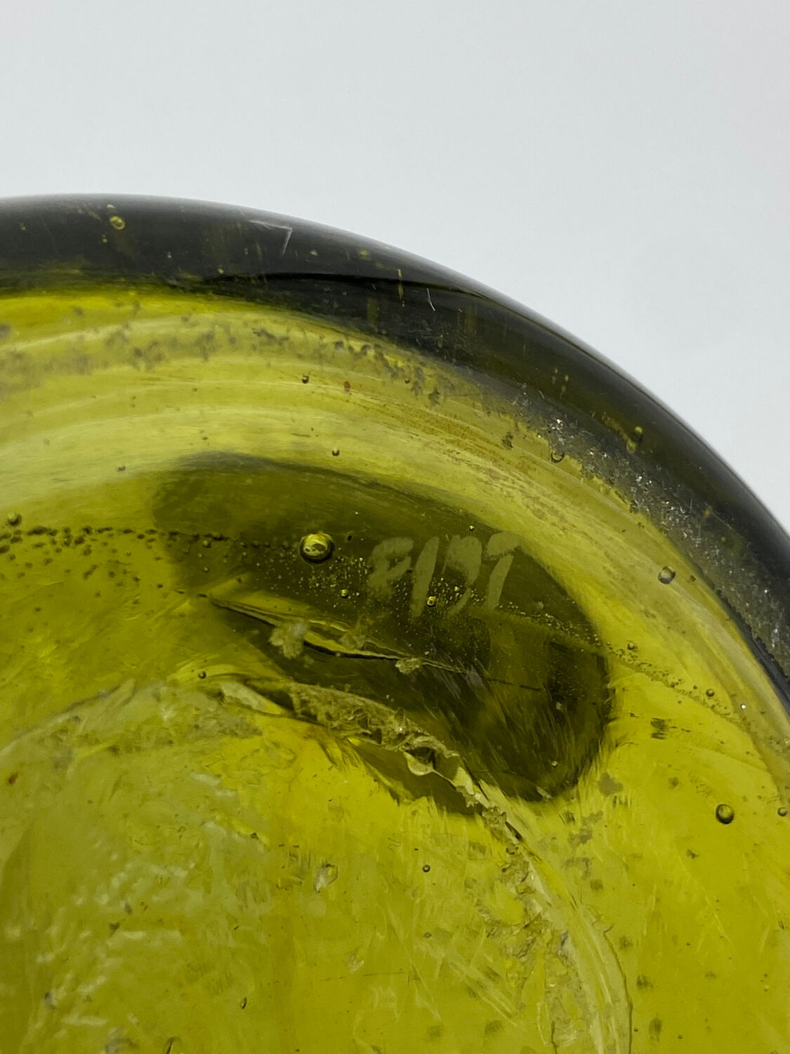 Biot bubbled glass pitcher