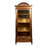 Parisian library in Louis XVI style in marquetry and gilded bronzes circa 1850