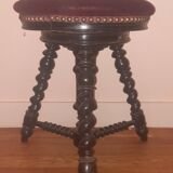 Napoleon 3 Turned Wood Piano Stool