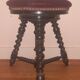 Tabouret de piano  bois tourné Napoléon 3