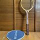 Vintage tennis racket hilton master wood + vintage cover