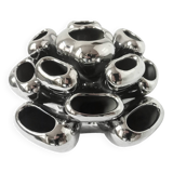 Vintage Vase • Alien • Chrome Ceramic • Post Space Age • 1980