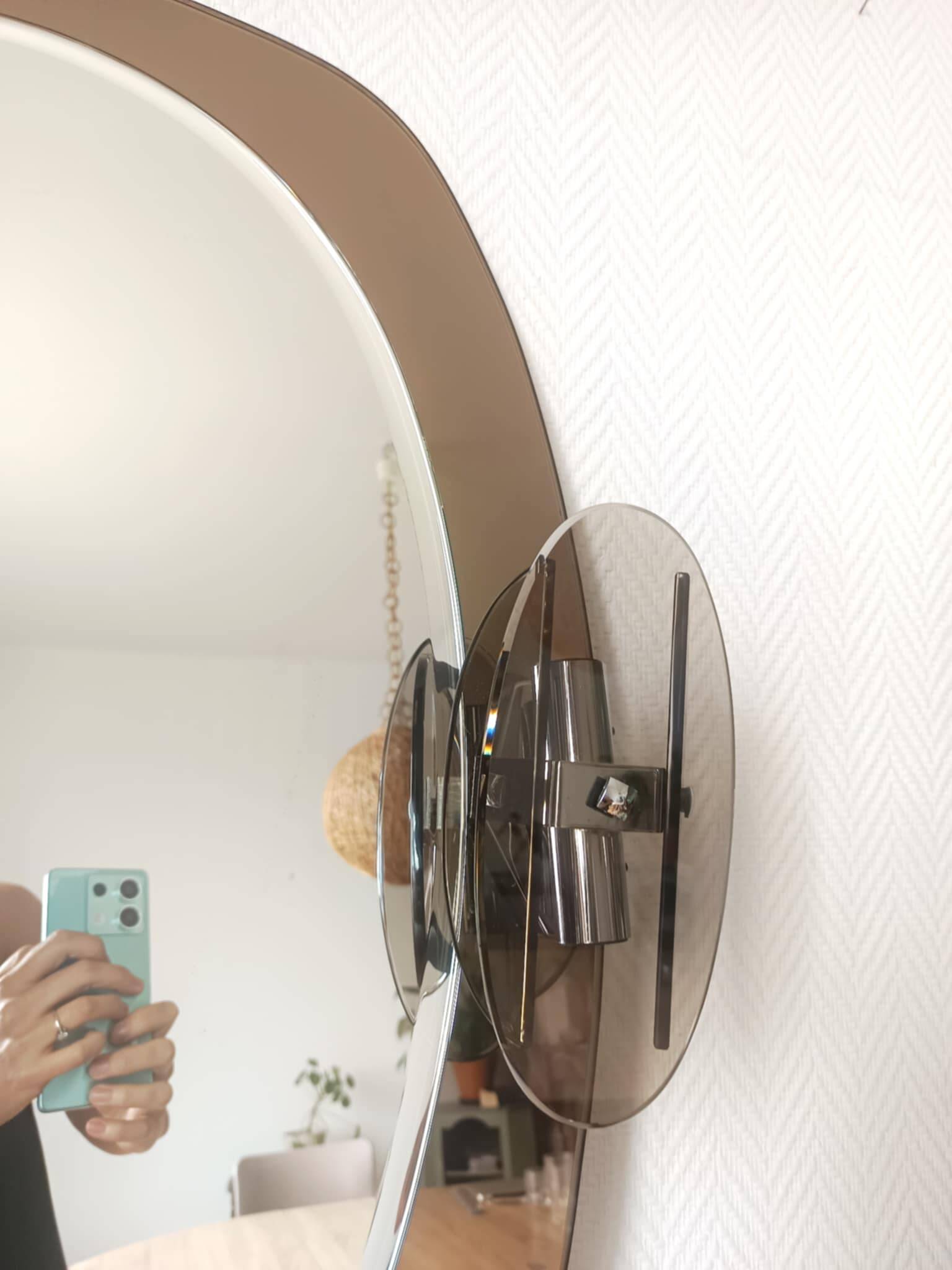 Space Age Mirror ISA Italy 1980