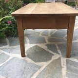 Waxed raw wood coffee table