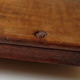 Tray in wood and brass