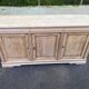 Louis Philippe rustic buffet vintage renovated in solid wood 185cm