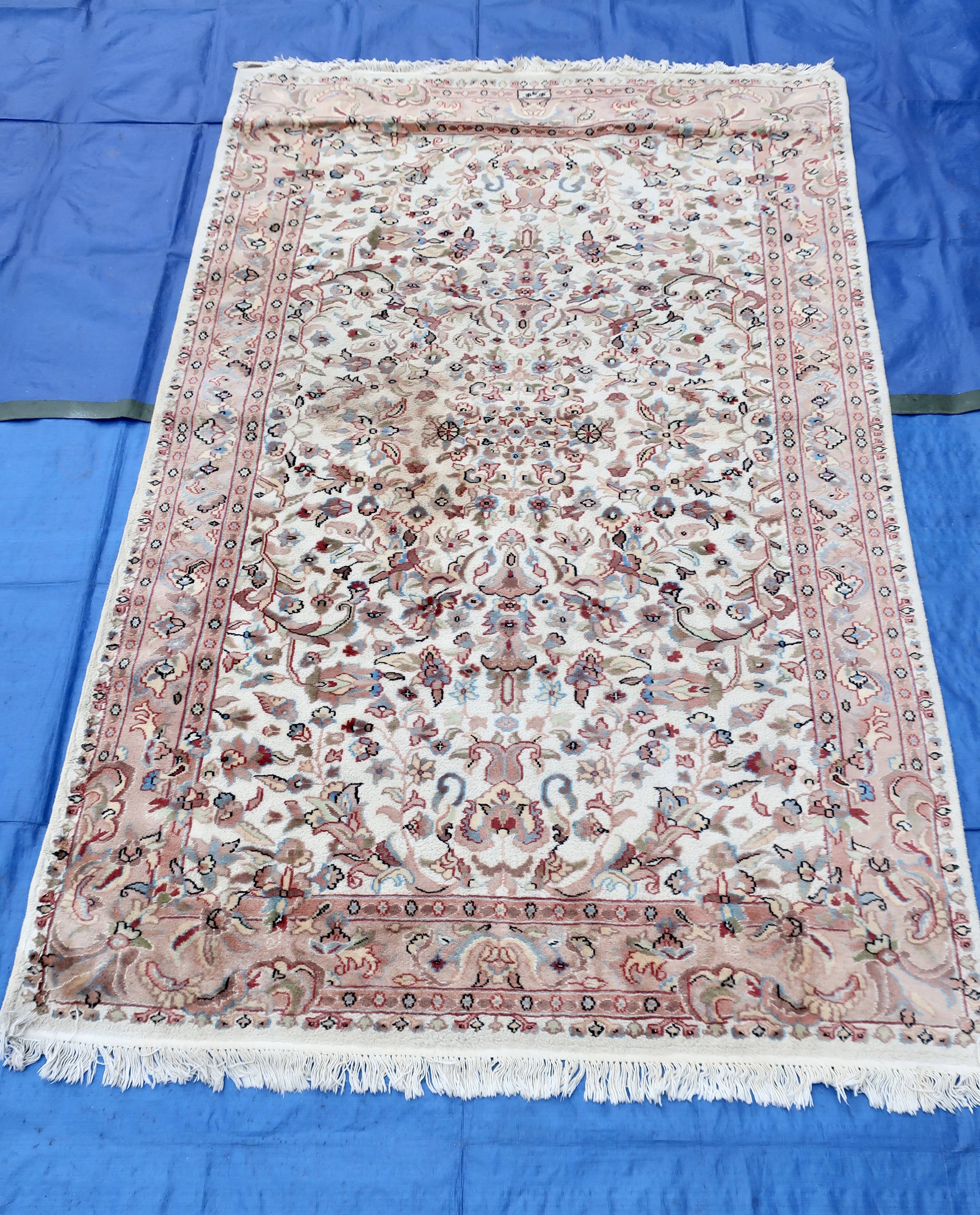 Punjab rug, India, 20th century, wool and silk, 245 x 160 cm