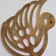 Brass swan trivet