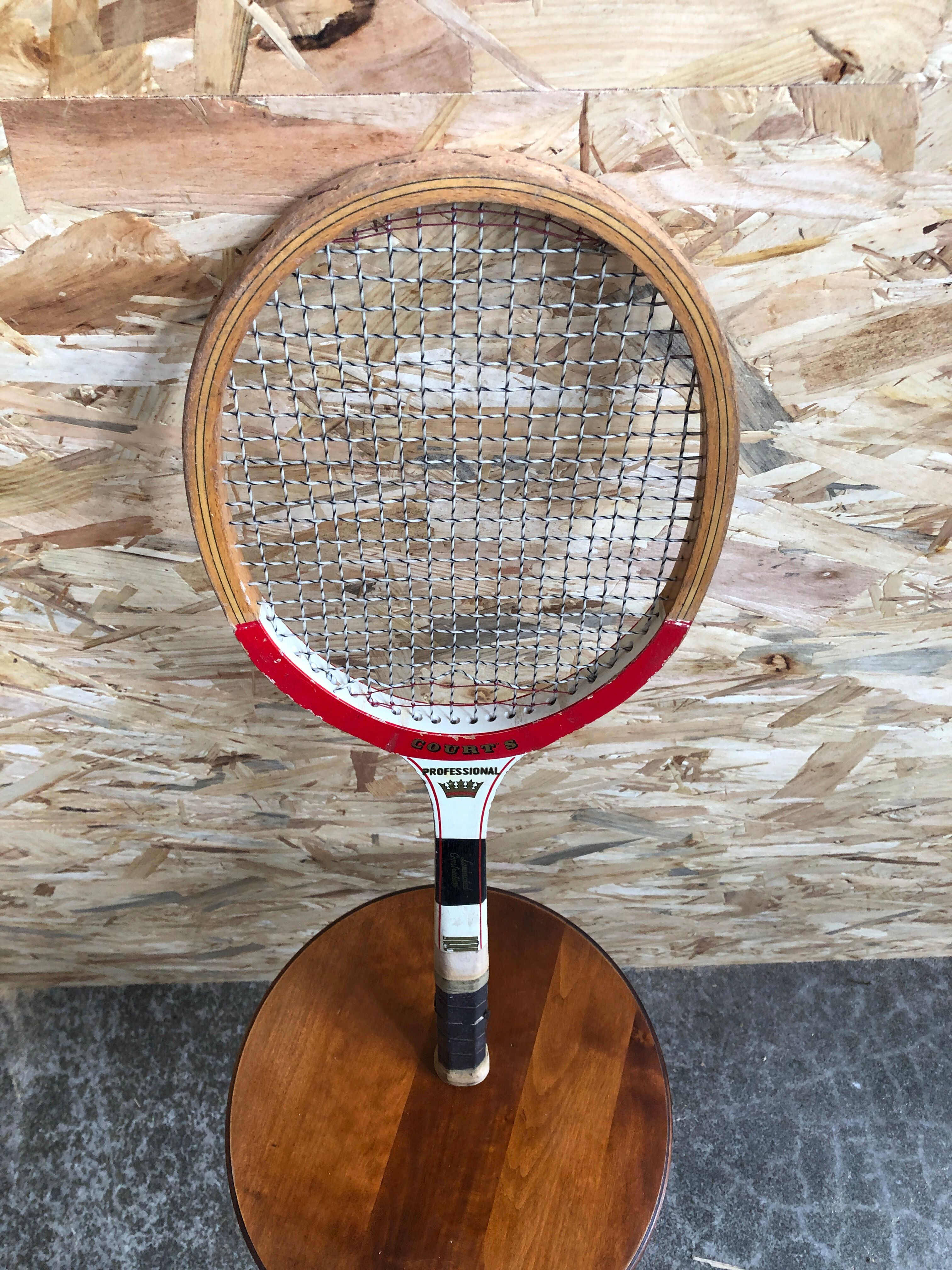 Old racket tennis courts professional wood