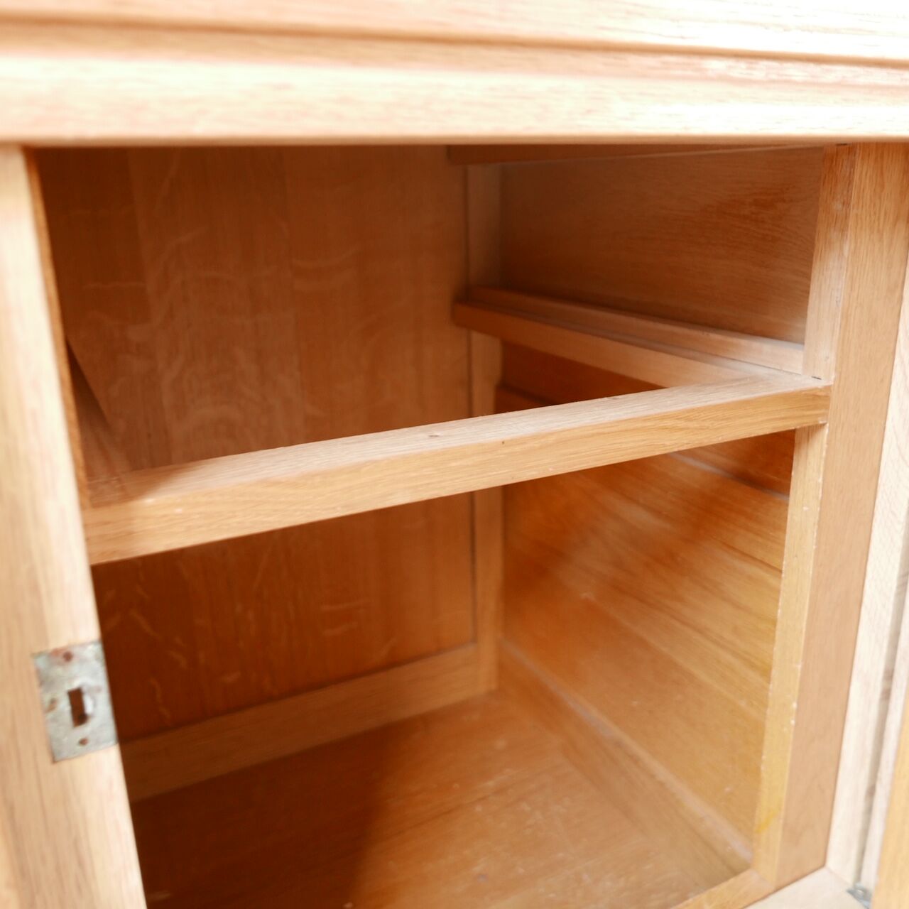 Mid-century blonde french credenza