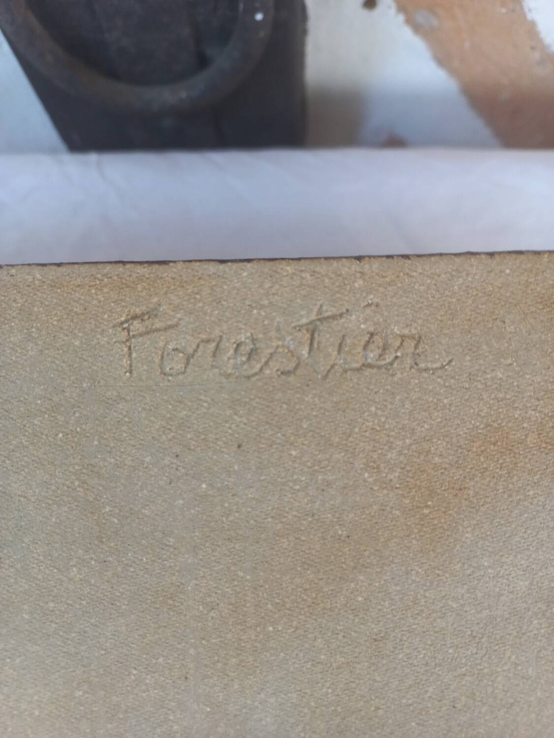 Plateau en grès vintage Forestier