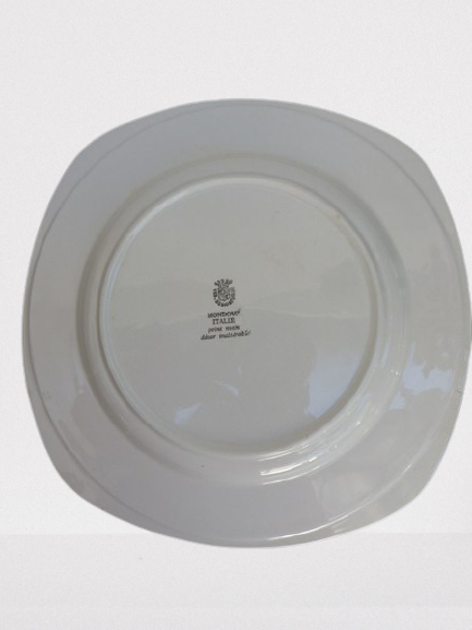 Earthenware plate 1970 Montodovi Italy