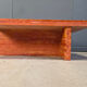 Vintage red travertine coffee table, 1970s