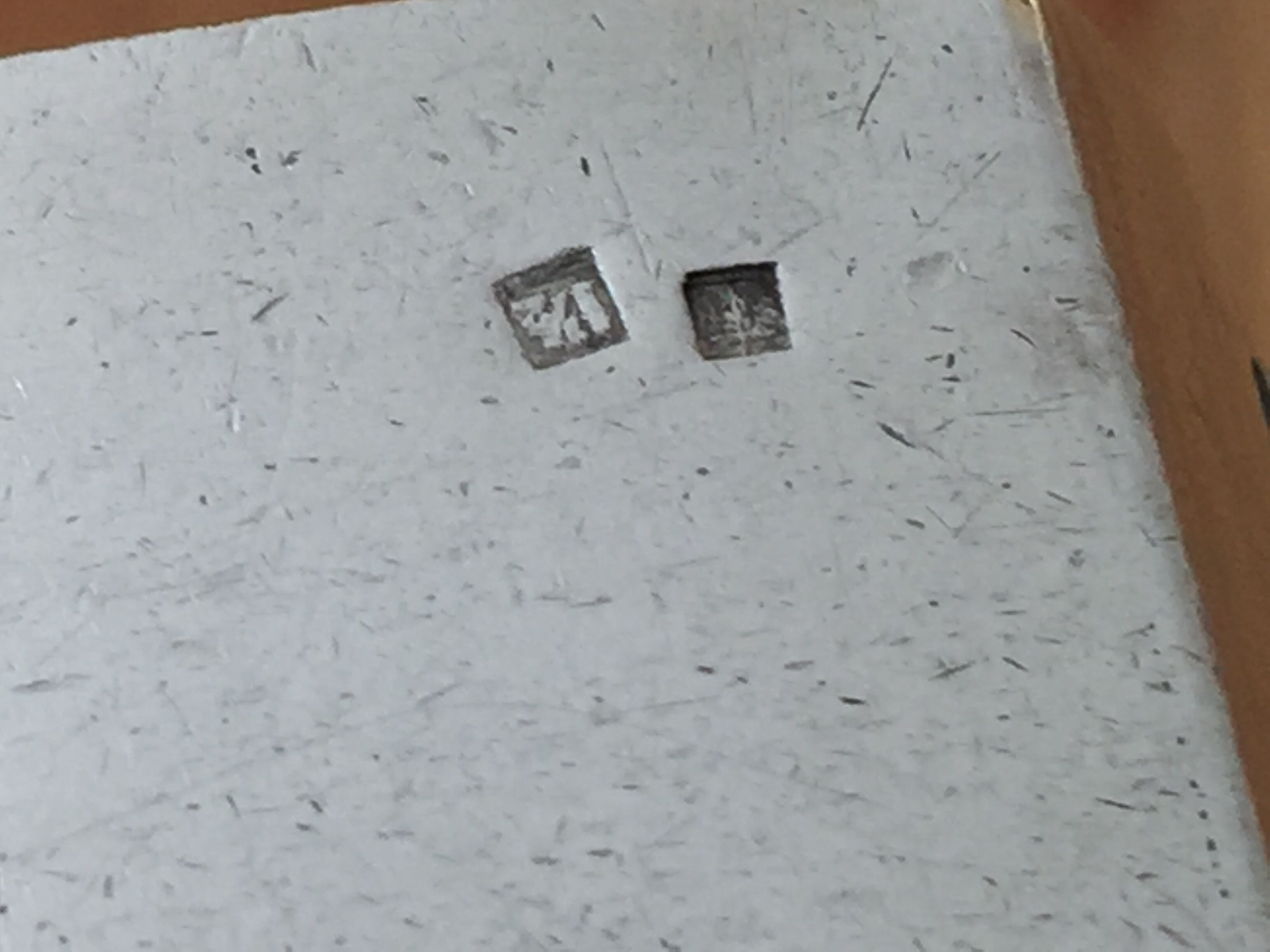 Silver towel round Mr Madame Art Deco