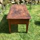 Solid wooden farm table mid-20th century
